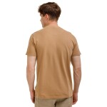 Bushman Pánske bavlnené henley tričko Gutu II, camel XXXL