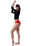 Dámske nohavičky Simple red - JULIMEX Červená S