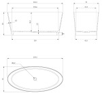 OMNIRES - ROMA M+ voľne stojaca vaňa, 159 x 72 cm, lesklá biela ROMA159BP