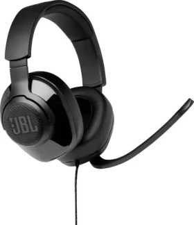 JBL Quantum 200 čierna / Drôtové slúchadlá / mikrofón / 3.5mm jack / kábel 1.2m (6925281969546)