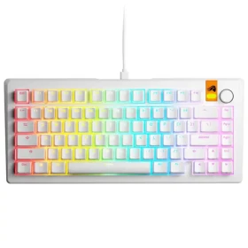 Glorious GMMK 3 HE 75% - Fox HE ANSI biela / herná 75% TKL / USB-C / ANSI (US) layout / Fox HE / RGB / 1.4m (GLO-KB-GMMK3-75-PB-HE-W-WHT-US)