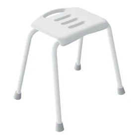 Spirella SITZ sedátko do sprchy bielej / oceľ / 48 cm / do 130 kg (7610583300119)