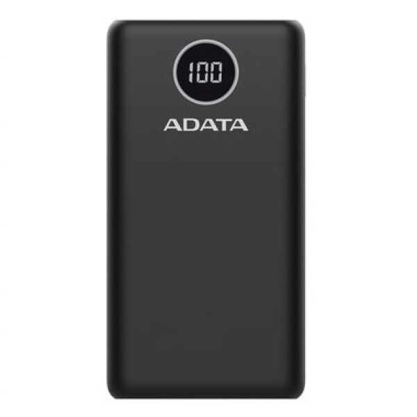 ADATA PowerBank P20000QCD 20000mAh čierna / 3A / 2x USB + 1x USB-C (AP20000QCD-DGT-CBK)