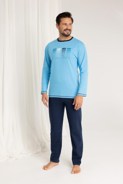 Regina 487 dĺžka/r M-XL Z25/26 pánske pyžamo tyrkysová XL