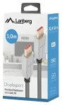Lanberg DisplayPort 1.4 MM 1 m čierna / Kábel DisplayPort / 8K / 60 Hz (CA-DPDP-20CU-0010-BK)