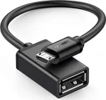 Ugreen US133 Adaptér Micro USB (M) - USB-A (F) 0.15m čierna (6957303813964)