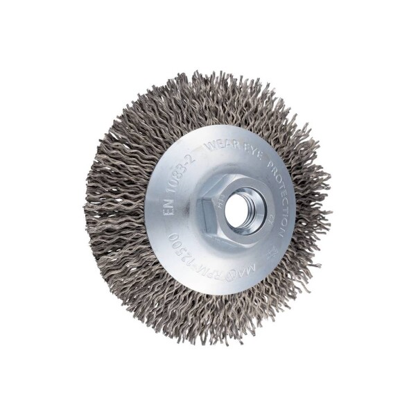 PFERD TOOLS PFERD TOOLS Kužeľová kefa, nepletená, KBU Ø 100x10 mm lanko z nehrdzavejúcej ocele M14 Ø 0,25 mm uhlová brúska 43316008 1 ks; 43316008