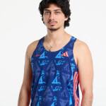 Tričko adidas Adizero Labrum Tank Top Dark Blue/ Lucid Red S