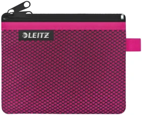 Leitz Wow ružová / Dvojité textilné vrecko / veľkosť S / 140×105 mm (40110023)