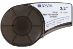 BRADY Vinylová páska pre BMP21- PLUS, IDPAL, LABPAL / Páska do tlačiarne štítkov / biela na čierne / 19,05 mm x 6,4 m (M21-750-595-BK)