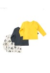 Tričko dojčenské 3pack, Minoti, Hug 8, chlapec - 56/62 | 0-3m