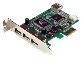 StarTech PCIe karta USB 2.0 4- Port / Radič USB / 4X USB-A / Via/ VLI VT6212 / Low Profile (PEXUSB4DP)