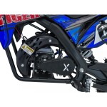 Mamido Detská benzínová motorka RamiGO TIGER 49CC modrá