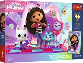 Trefl Puzzle Premium PLUS Kids Gábinin kúzelný domček: Mačací svet