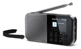 Sharp DR-P520 OSAKA šedá / Prenosné rádio / Digitálny tuner / Bluetooth 5.3 / Displej 2" / USB-C (DR-P520(GY))