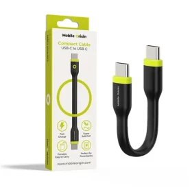 Mobile Origin Compact Cable USB-C to USB-C čierna / 10 cm (COMC-USBC-BLK)