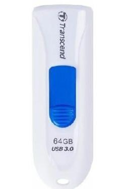 Transcend JetFlash 790 64GB bielo-modrá / Flash disk / USB 3.2 Gen 1 - (USB-A 3.0) (TS64GJF790W)