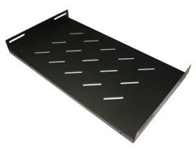 Xtendlan Polica 270mm čierna / Polica pre nástenné rozvádzače WS / hĺbka 450 mm / nosnosť 45 kg (BPOLICE6027-BLACK)