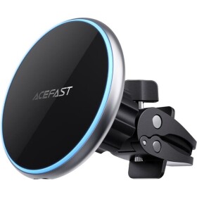 Acefast D3 Držiak na mobil do mriežky ventialce auta s bezdrôtovým nabíjaním čierna / magnetický / 7.5W (6974316280446)