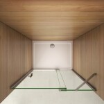 H K - Sprchové dvere AIRLINE B5 80 jednokrídlové s pevnou stenou 75-80 x 195, L / P variant SE-AIRLINE80SET