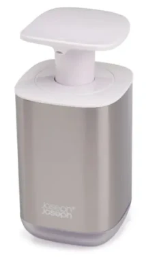Joseph Joseph Presto Steel - Dávkovač mydla 350 ml biela (70532-JJ)
