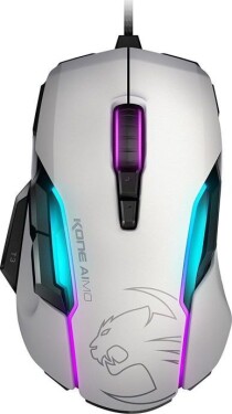 ROCCAT Koňa AIMO Remastered biela / Optická herná myš / 16000 DPI / 10 tlačidiel / AIMO osvetlenie / USB / 1.8 m (ROC-11-820-WE)