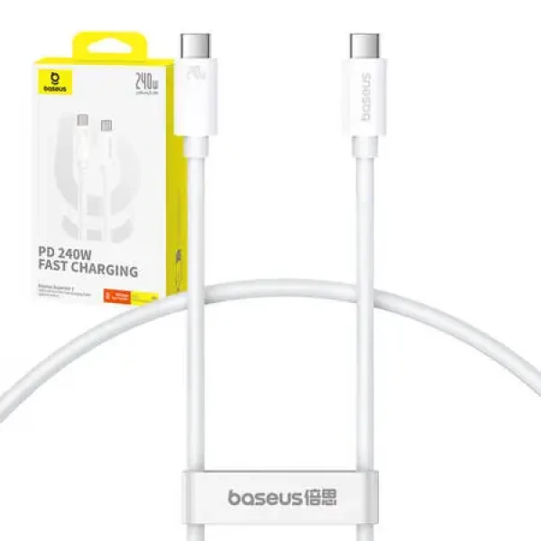 Baseus P10365200211-05 Superior 2 USB-C (M) - USB-C (M) (240W) 1.8m biela (P10365200211-05)