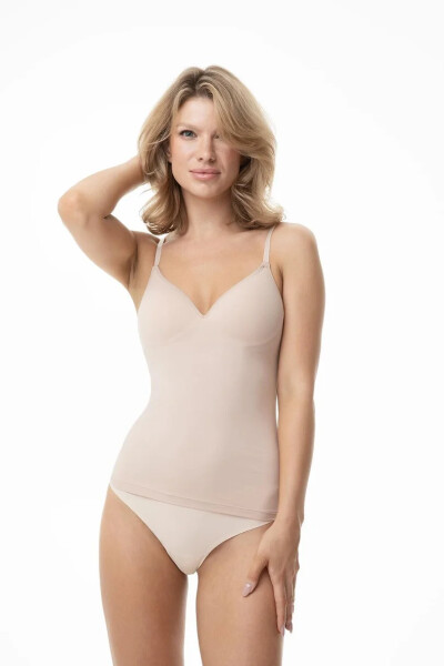 JEDNODUCHÝ CAMI TOP Béžová XL