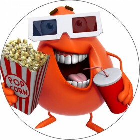 Jedlý papier príšerka s popcornom 19,5 cm - Pictu Hap - Pictu Hap
