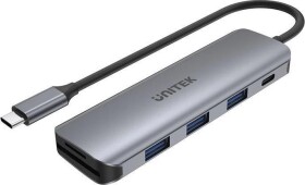 Unitek 1x SD 1x USB-C 1x microSD + 3x USB-A 3.1 Gen1 (H1107C)