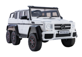 Mamido Elektrické autíčko Mercedes G63 6x4 24V biele