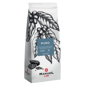 Manuel Caffé Puro Intense Black 1kg / Zrková káva / 20% Arabica 80% Robusta (8006536202149)
