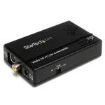 StarTech prevodník Composite/S-Video na VGA čierna / Prevodník / max. 1600 x 1200 px / 60 Hz (VID2VGATV2)