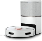 Philips Philips 3000 series HomeRun Aqua XU3110/02 Vacuum and Mop Robot, Combi, Metallic, Round, Light/Beluga Metallic, Acrylonitrile butadiene styrene (ABS), 0.35 L
