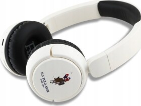 U.S. Polo Assn US Polo słuchawki nauszne Bluetooth USHPV6PUNH Biely/white DH Color Logo