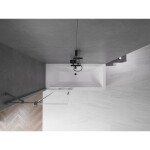 MEXEN/S - Velár dvojkrídlová posuvná vaňová zástena 80 x 150, transparent, grafit metal 896-080-000-01-95