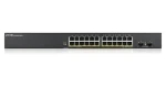 ZyXEL GS1900-24HP v2 / Switch / SMART Managed PoE / 24x Gigabit RJ45 / 2x Gigabit SFP / PoE budget 170W (GS190024HPV2-EU0101F)