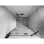 MEXEN/S - Lunar sprchové dvere krídlové pravé 75, transparent, grafit metal 834-075-000-95-00-P