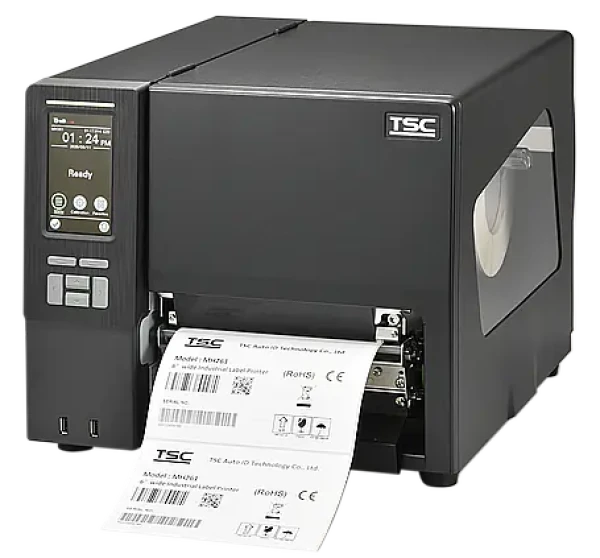 TSC MH261T Stolová TT tlačiareň štítkov / 203 dpi / displej / RS-232 / USB / LPT / LAN (MH261T-A001-0302)
