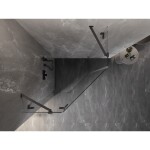 MEXEN/S - Lunar sprchovací kút päťboký krídlový ľavá 100 x 100, transparent, grafit metal 831-100L-100P-95-00-L