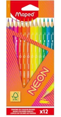 Maped Pastelky Neon 12 ks / trojhranné (0086/9831802)