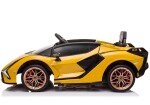 Mamido Detské elektrické auto Lamborghini Sian žlté