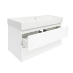 Kúpeľňová skrinka s umývadlom SAT B-Way 99x50x45 cm biela lesklá BWAY2100WU2BI BWAY2100WU2BI