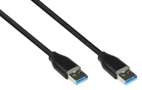 Good Connections USB 3.2 Gen 2 AA čierna / USB kábel / USB A - USB A / 0,5 m / 10 Gbps (2831-AA005S)