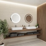 Zrkadlo s LED osvetlením Naturel Iluxit 67x67 cm ZIL6767KLEDBV ZIL6767KLEDBV