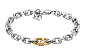 Emporio Armani Pánsky bicolor náramok z ocele EGS3148040