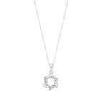 Lotus Silver Nadčasový strieborný náhrdelník so zirkónmi LP3188-1 / 1 (retiazka, prívesok)