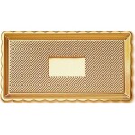 Servírovací tác zlatý MEDORO 15x35 cm - ALCAS - ALCAS
