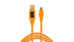 Tether Tools TetherPro oranžová / Kábel / USB 2.0 A - Mini USB B / 5pin / 4,6m (CU5451)