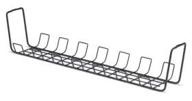 StarTech Priehradka na káble pod stôl čierna / Organizér káblov / Oceľ / 615 x 132,5 x 130 mm / nosnosť 5 kg (S1MB-DESK-CABLE-TRAY)
